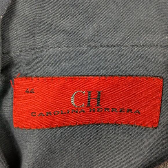 Carolina Herrera Pants 38x27 Mens Gray Wool Dress Slacks Made In Spain Flawed - Picture 4 of 6